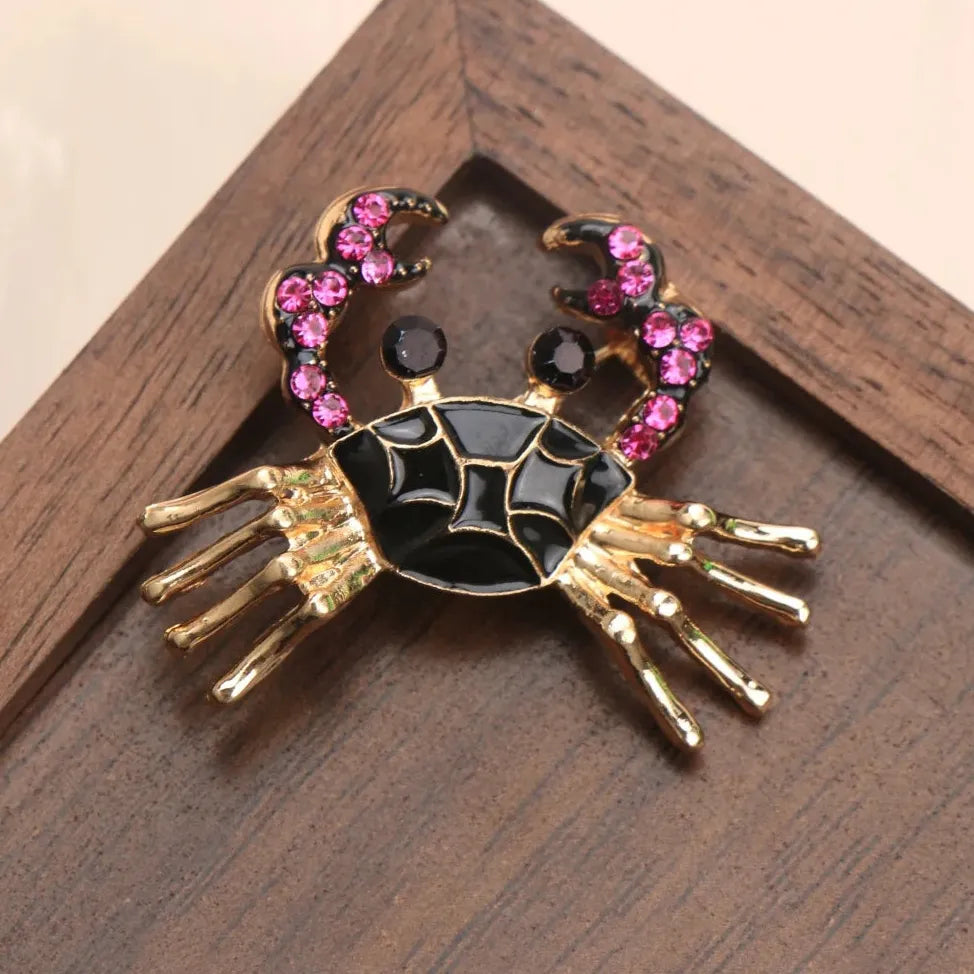 Vintage Lobster & Crab Brooches Classic Fashion Jewelry Gift for Men & Women