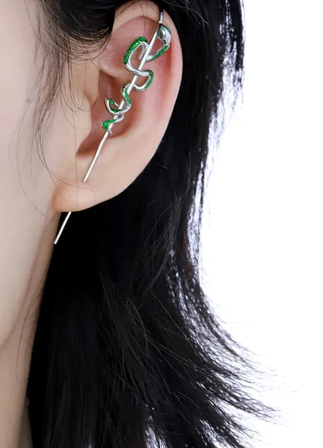 2024 Copper Moon Stud Earrings Cyberpunk Unisex Jewelry Gift Symbolic