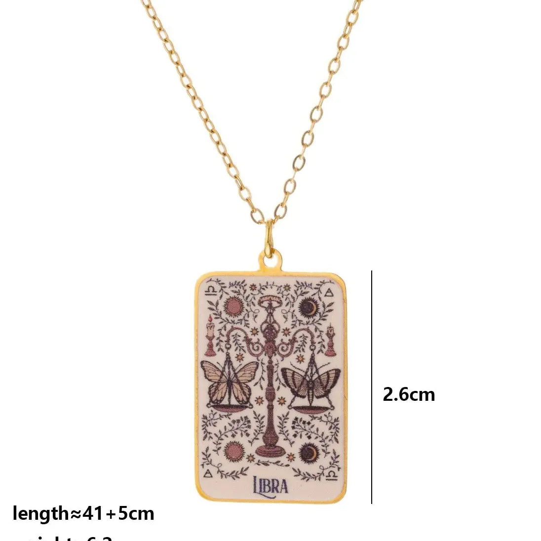 18k Gold Plated Stainless Steel Geometric Pendant Necklace for Women Stylish