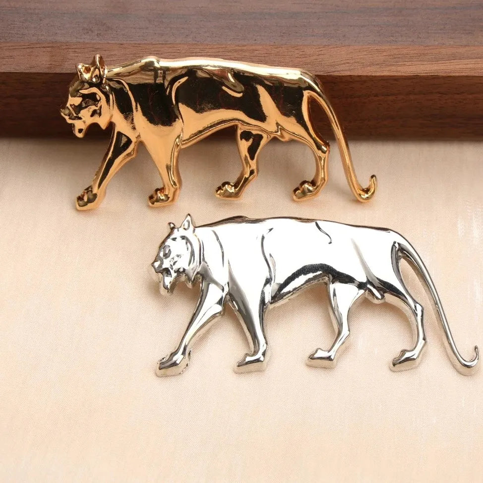 Vintage Classic Tiger Brooch Animal Jewelry for Women and Men