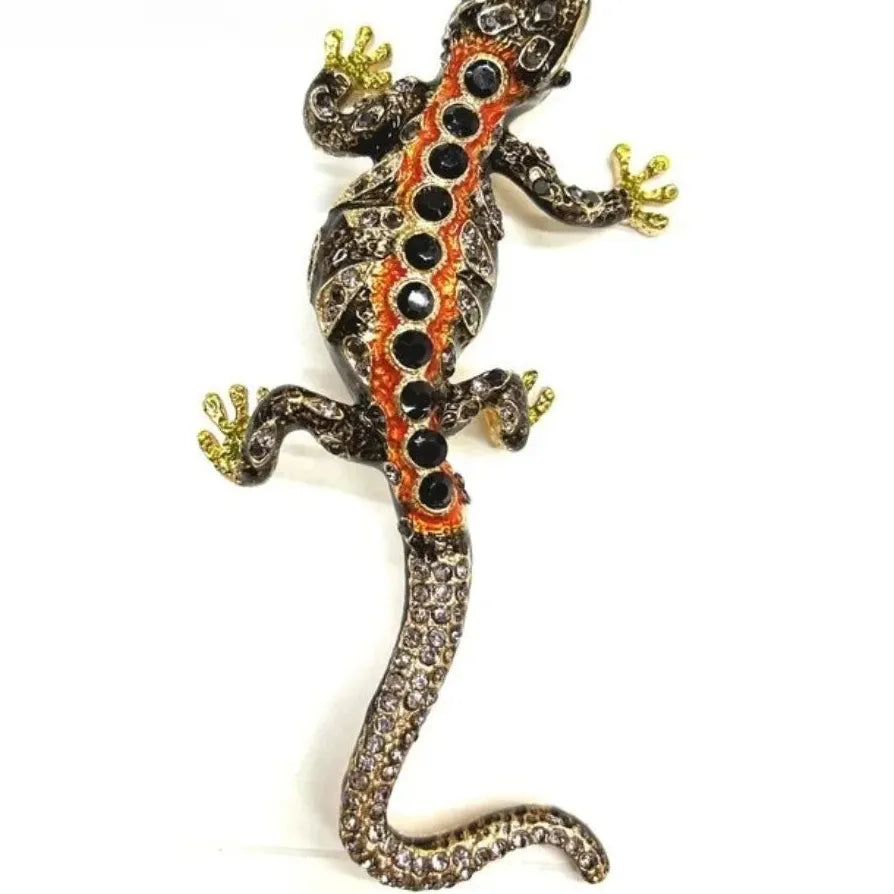 Classic Luxury Lizard Brooch Pin for Men & Women Gift Accessory