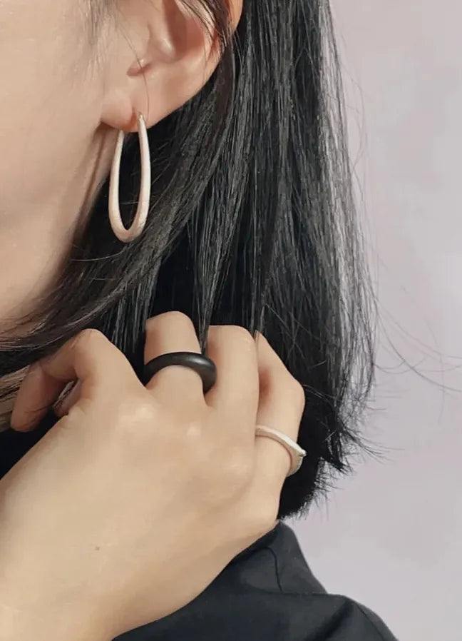 2024 Vintage Water Drop Hoop Earrings Copper Alloy Unisex Jewelry Gift