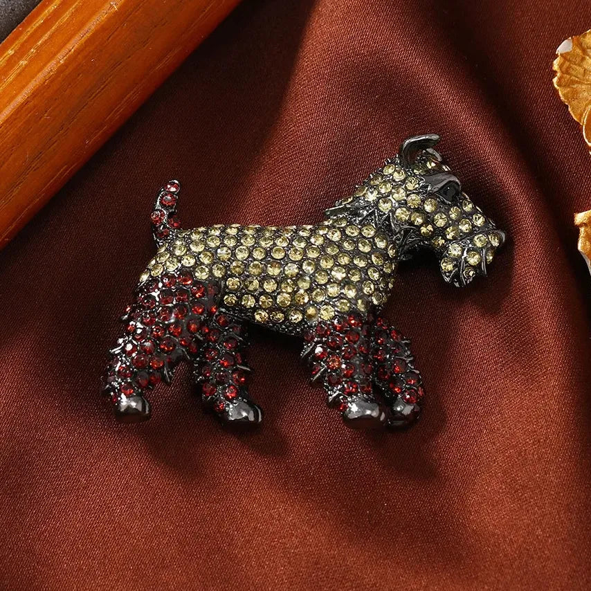 Luxury Classic Puppy Brooch Gift for Men and Women