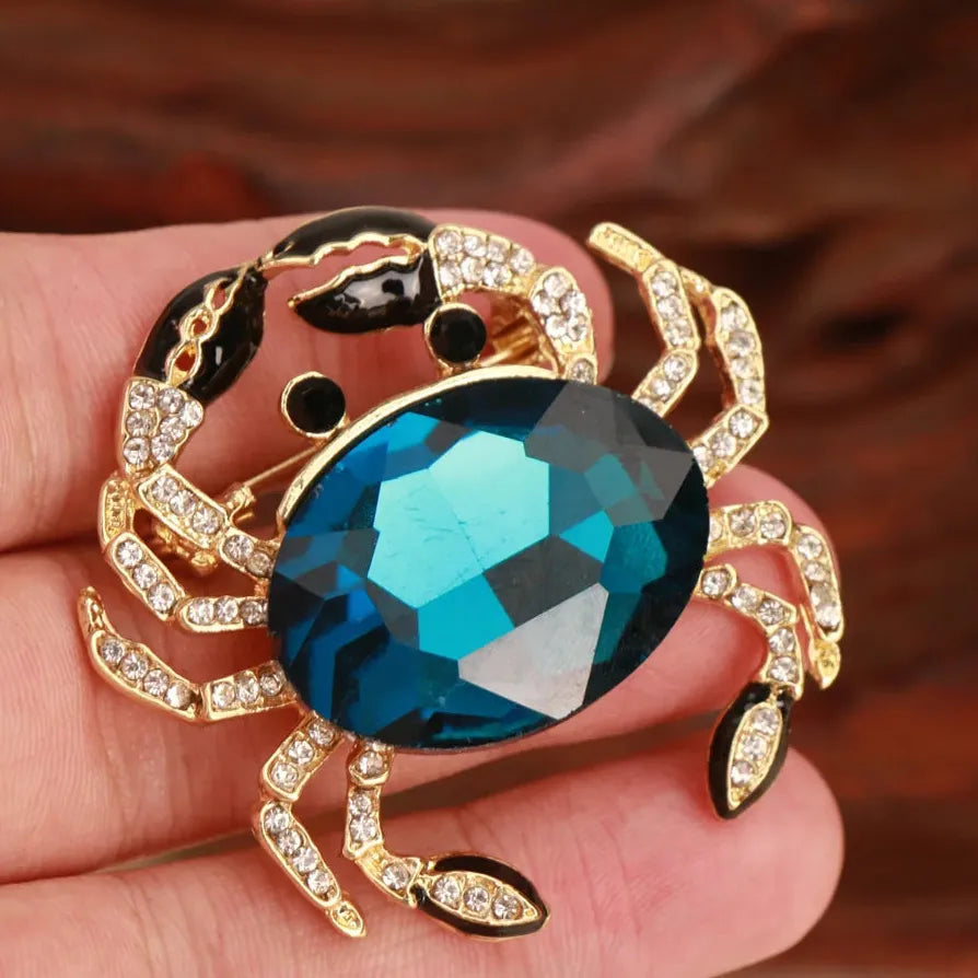 Vintage Crab Brooch Classic Wedding Gift for Men and Women