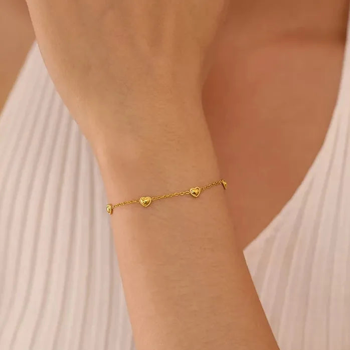 Adjustable Stainless Steel Bowknot Bracelet for Women Sweet Jewelry Gift
