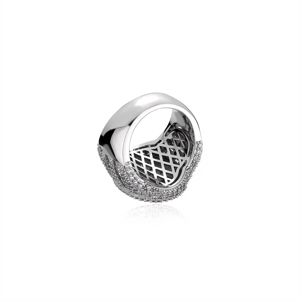 Oval Iced Out Zircon Ring – Gold Silver Color Hip Hop Micro Pave Ring Unisex