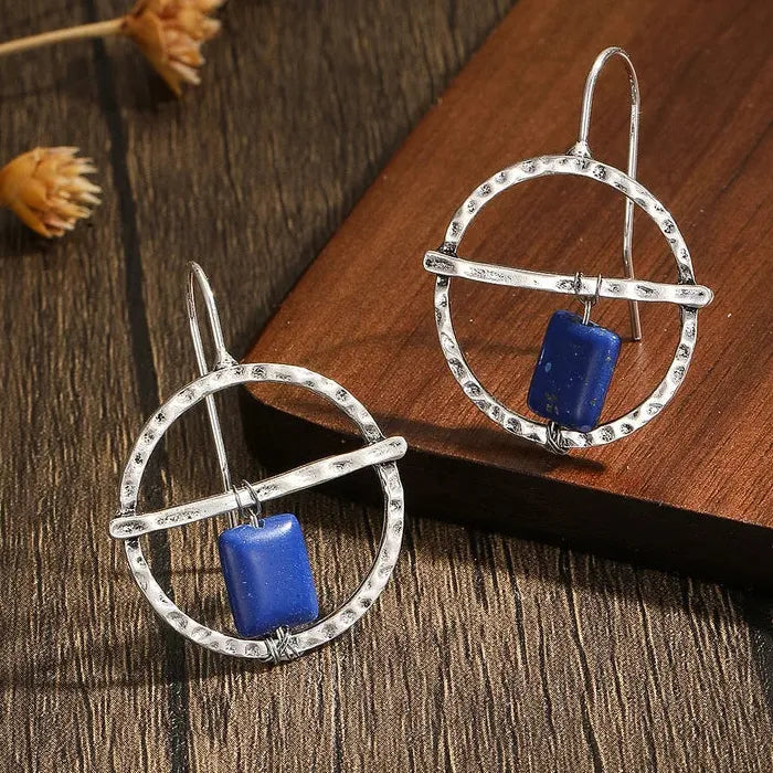 Vintage Ethnic Style Bohemian Women's Zinc Alloy Round Water Droplet Earrings
