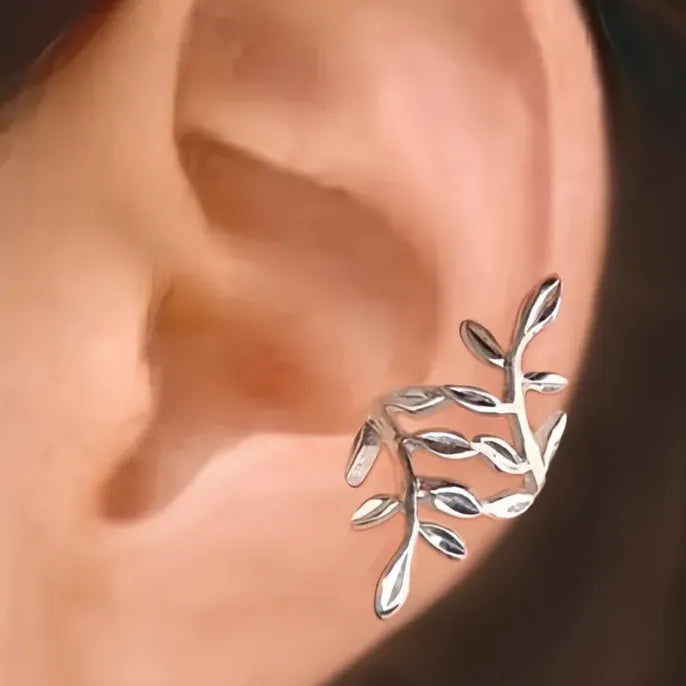 New Trendy Fox Shape Clip Earrings for Women Antique Silver Color Metal Ear Cuff Jewelry 2023 Statement