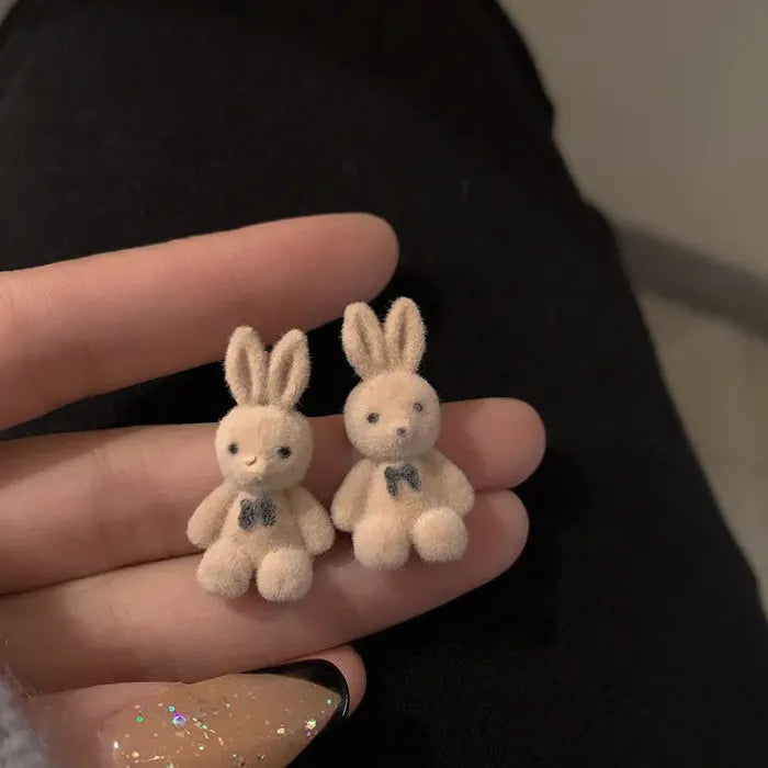 Resin Geometric Cat Stud Earrings Cute Japan Korea Cartoon Jewelry Gifts