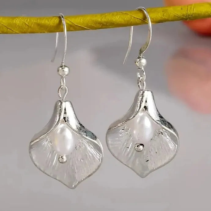 Sweet Imitation Pearl Drop Earrings for Women Wedding Engagement Gift Zinc Alloy
