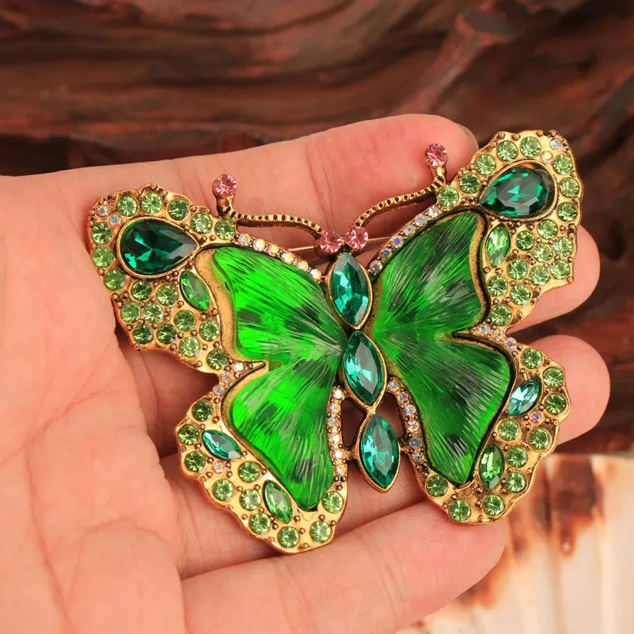Luxury Classic Butterfly Brooch Pin Jewelry Gift for Women Men