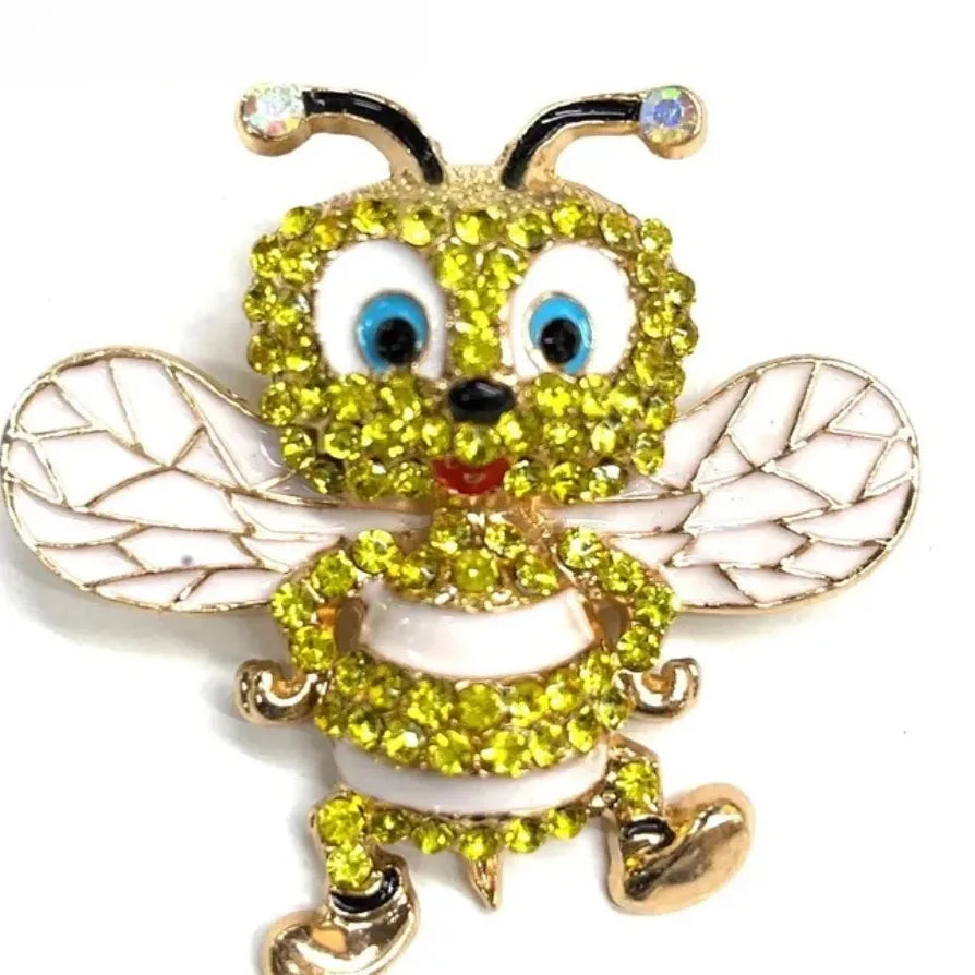 Cartoon Bee Brooch for Men & Women Wedding Party Gift Accessory