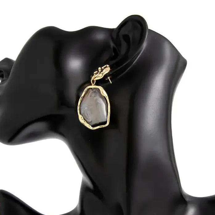 Korea Style Irregular Geometry Drop Earrings for Women Fashion Jewelry