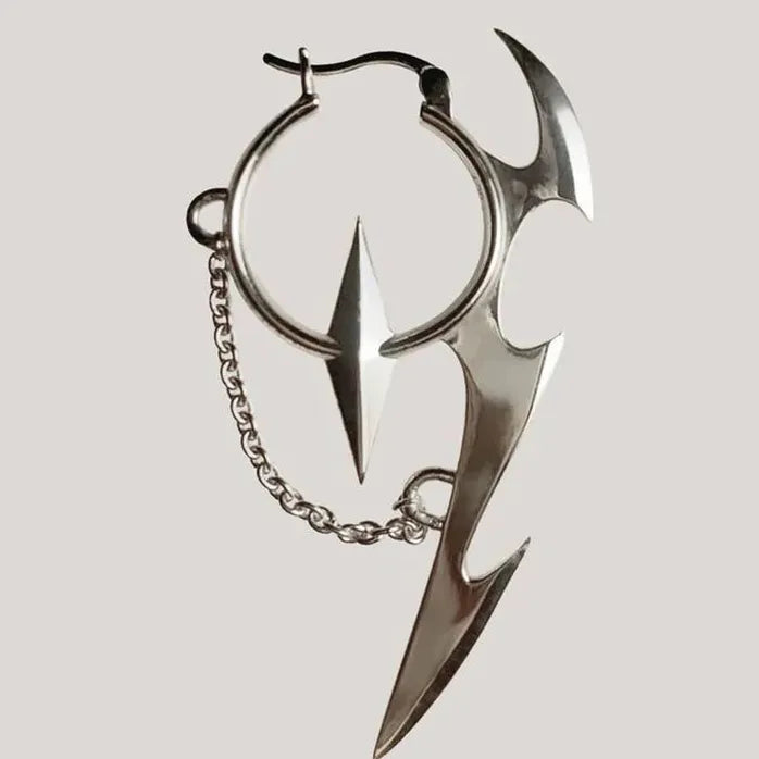 2024 Mechanical Copper Alloy Cyberpunk Geometric Earrings Unisex Gift