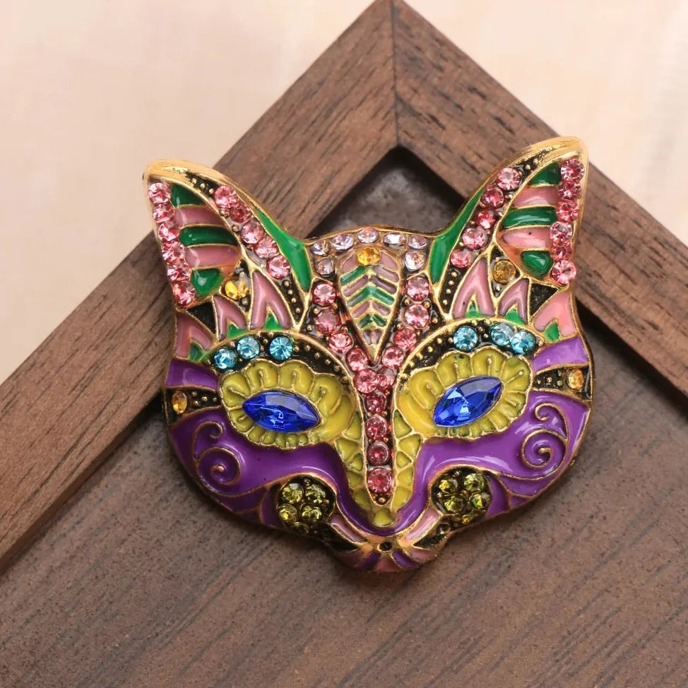 Vintage Fox Brooch Classic Jewelry for Women Elegant Style Accessory