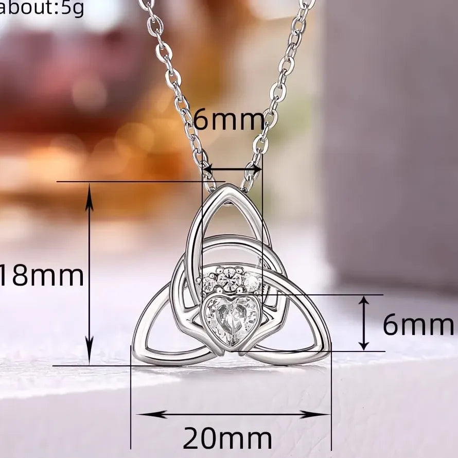 Geometric Flower Pendant Necklace for Women Copper Alloy Wedding Gift