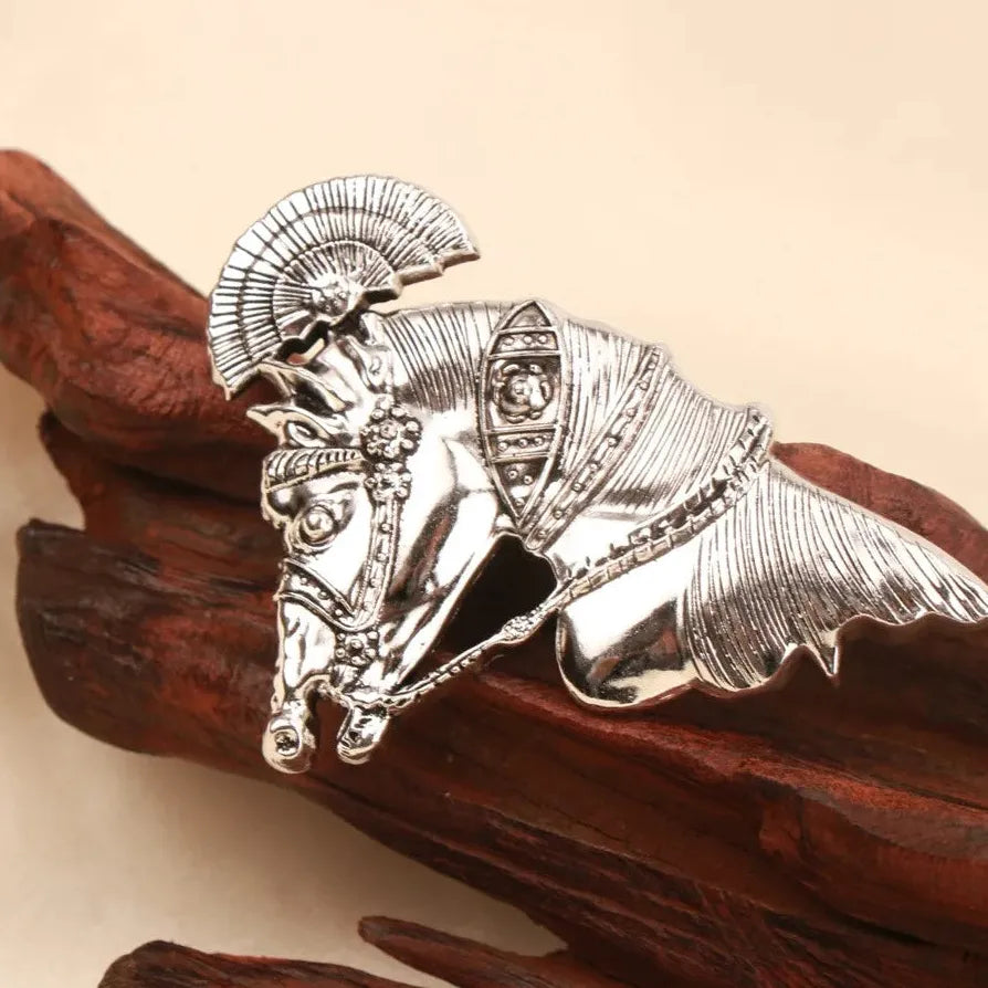 Luxury Vintage Horse Year Warhorse Unicorn Brooch for Men and Women