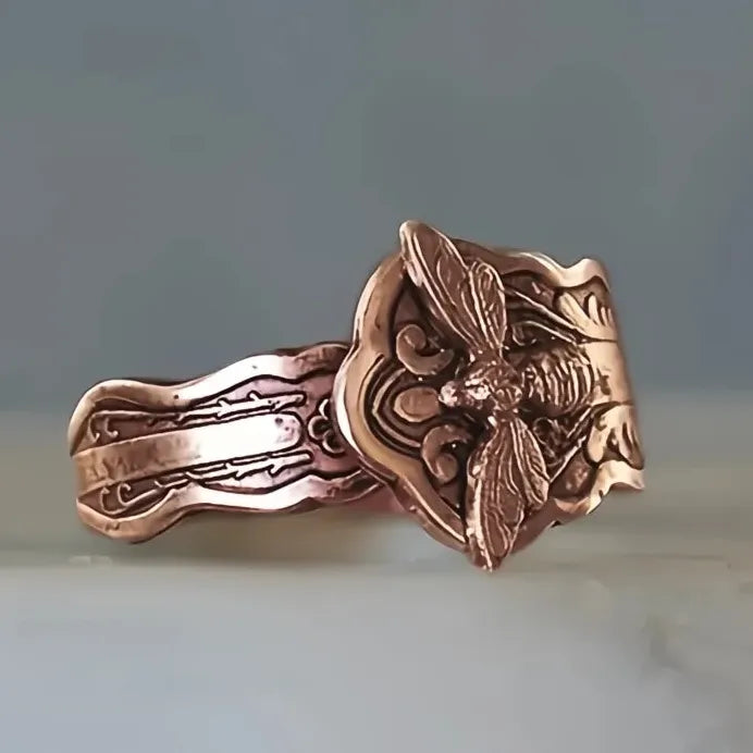 Vintage Bee Metal Rings for Women Girls Stylish Daily Wear Party Jewelry