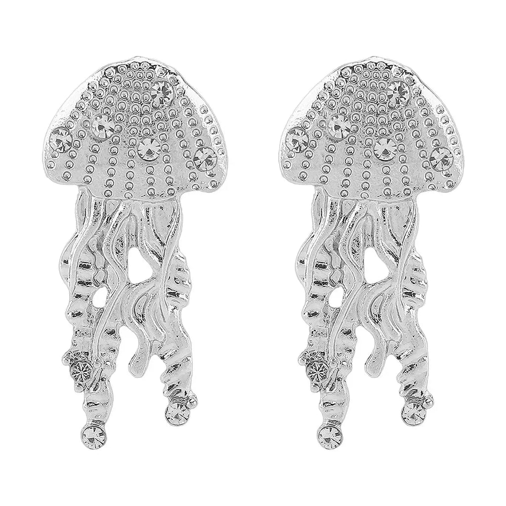 Jellyfish Drop Earrings Copper Alloy Beach Party Jewelry for Women