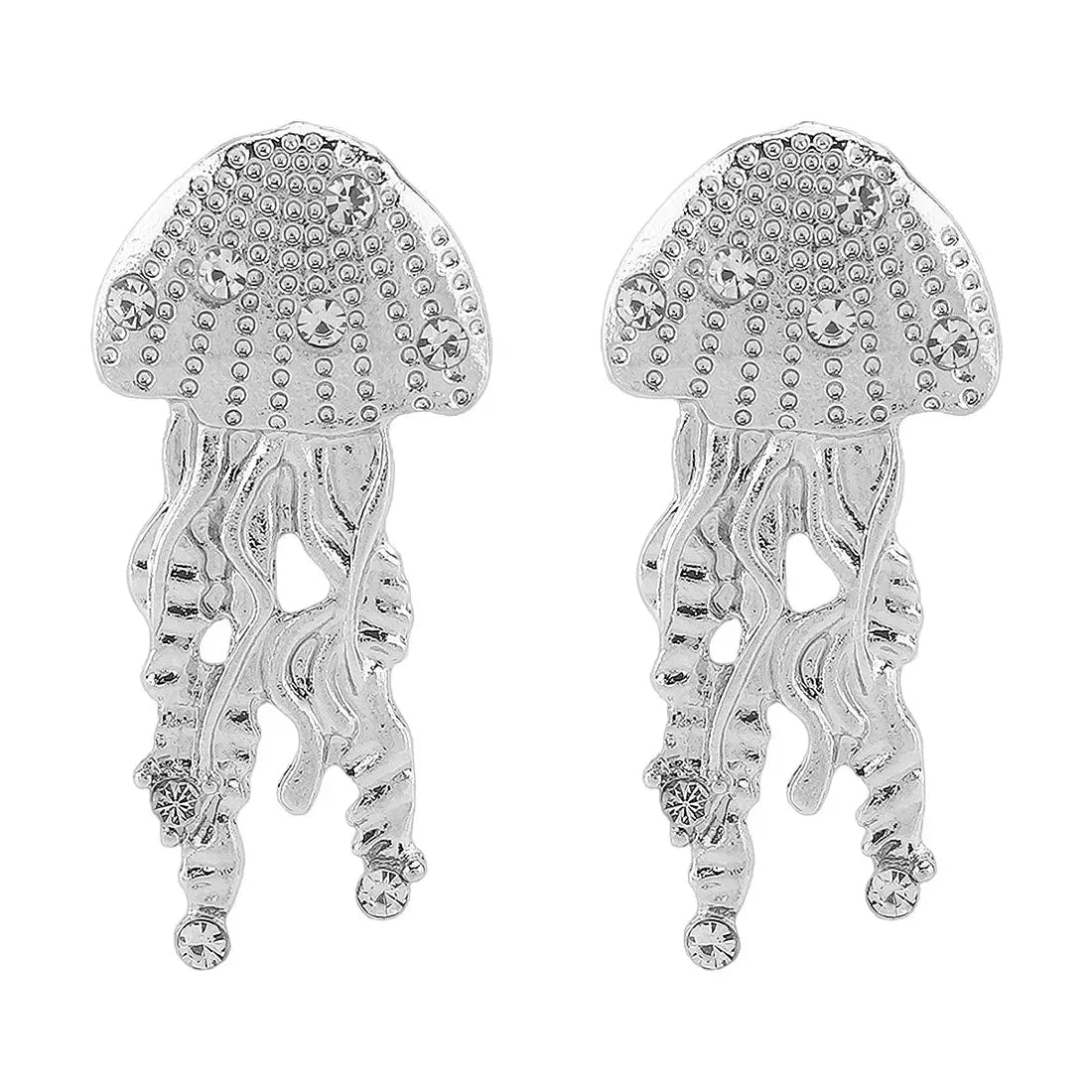 Jellyfish Drop Earrings Copper Alloy Beach Party Jewelry for Women