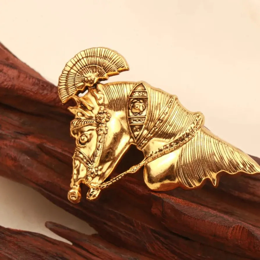 Luxury Vintage Horse Year Warhorse Unicorn Brooch for Men and Women