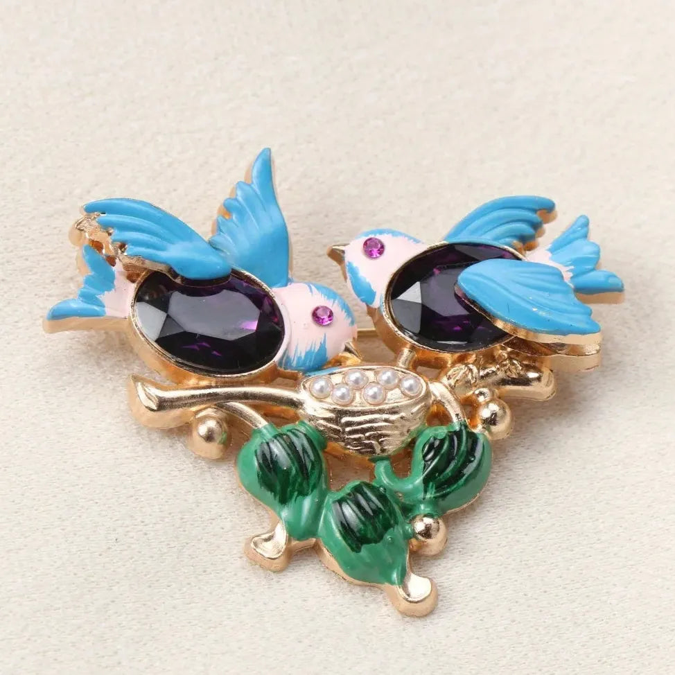 Luxury Magpie Bird Brooch for Men and Women Classic Style Gift