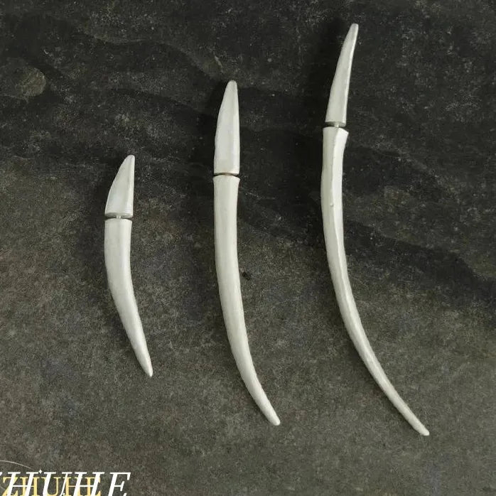 2024 Vintage Curved Geometric Copper Alloy Stud Earrings Unisex Gift Jewelry