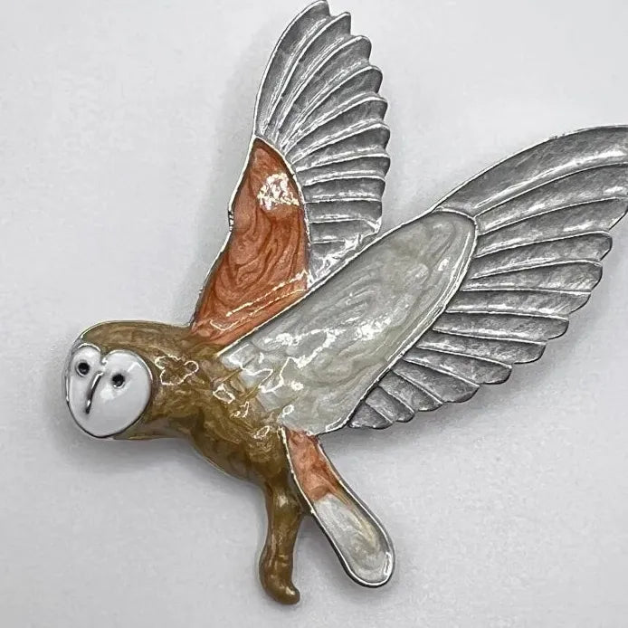 Colorful Enamel Owl Brooch Animal Jewelry for Men and Women Stylish Accessory