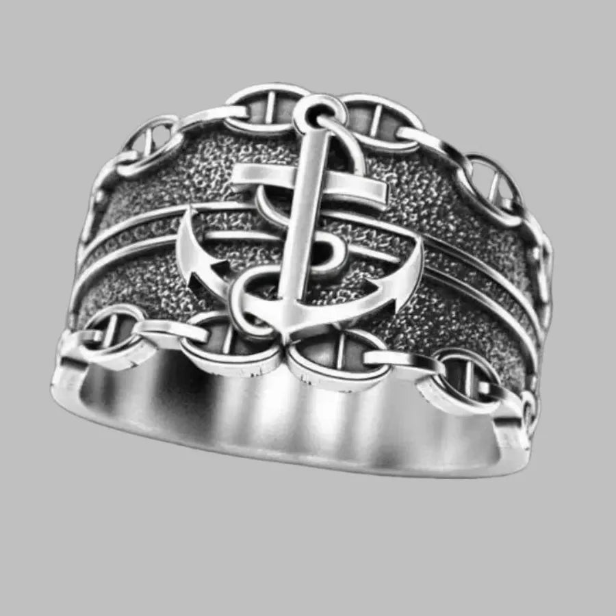 Men's Zinc Alloy Punk Hip Hop Ring European American Creative Personality Style