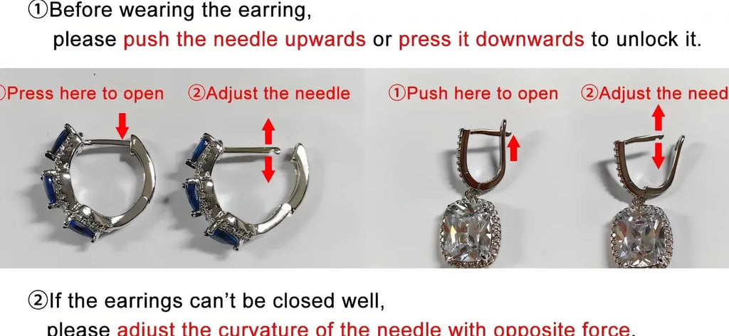 Luxury Trendy Blue Cubic Zirconia Hoop Earrings for Women Wedding Party Anniversary Gift