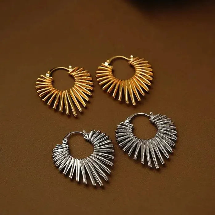 Vintage Geometric Heart Drop Earrings for Women Stylish Statement Jewelry