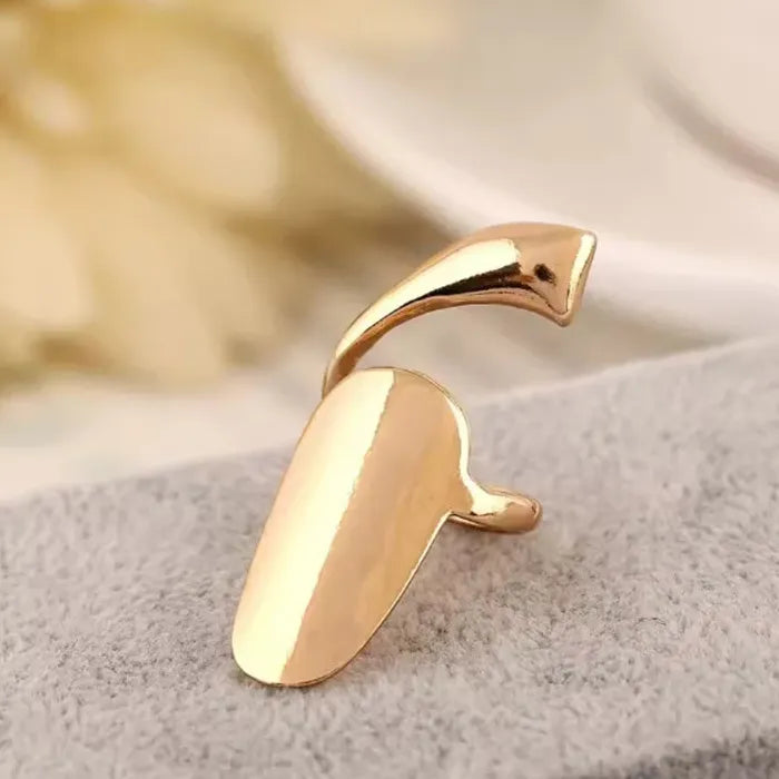 Minimalist Vintage Punk Metal Nail Finger Ring for Women Gift Jewelry