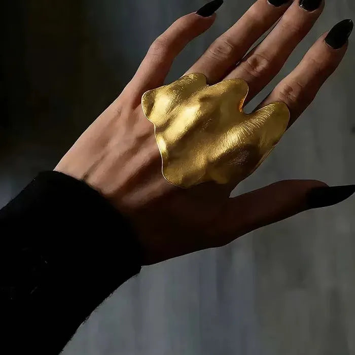 2026 Artistic Irregular Copper Knuckle Ring Set Full Finger Unisex Hip Hop Jewelry