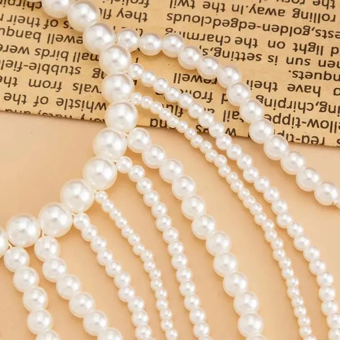 Retro Imitation Pearl Bead Tassel Bracelet Women Luxury Wedding Jewelry Gift