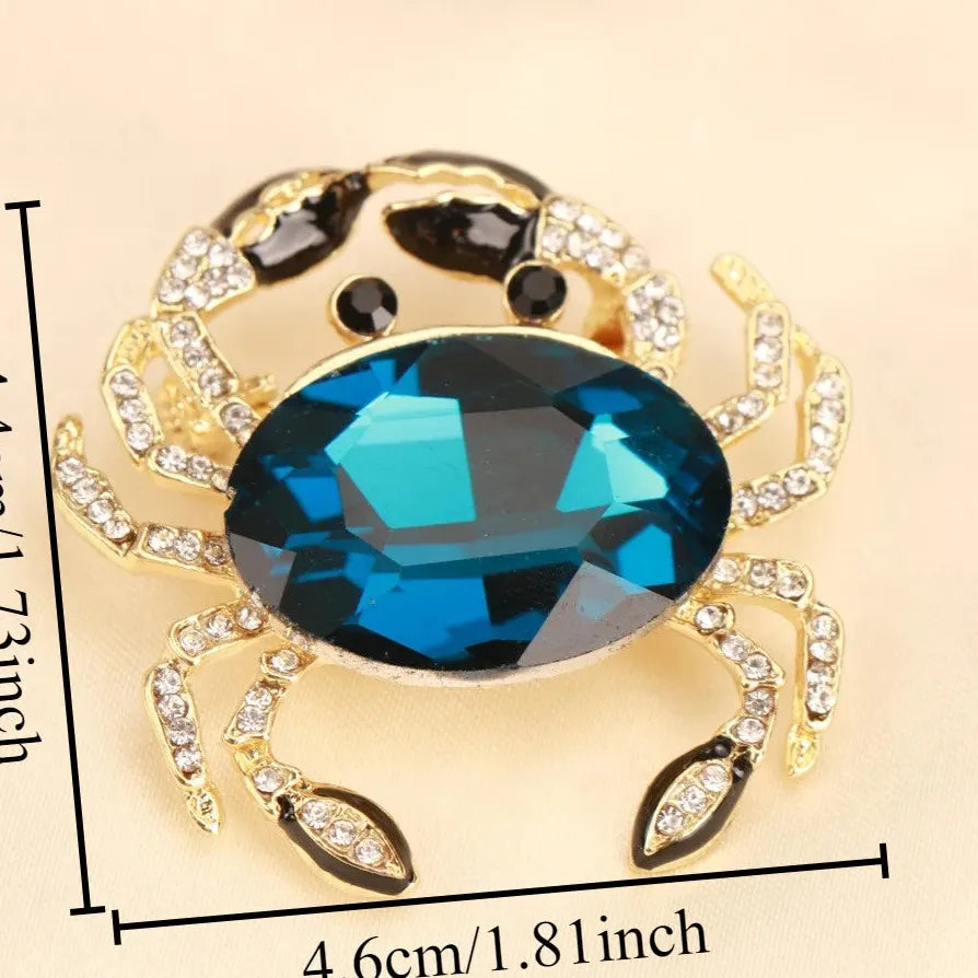 Vintage Crab Brooch Classic Wedding Gift for Men and Women