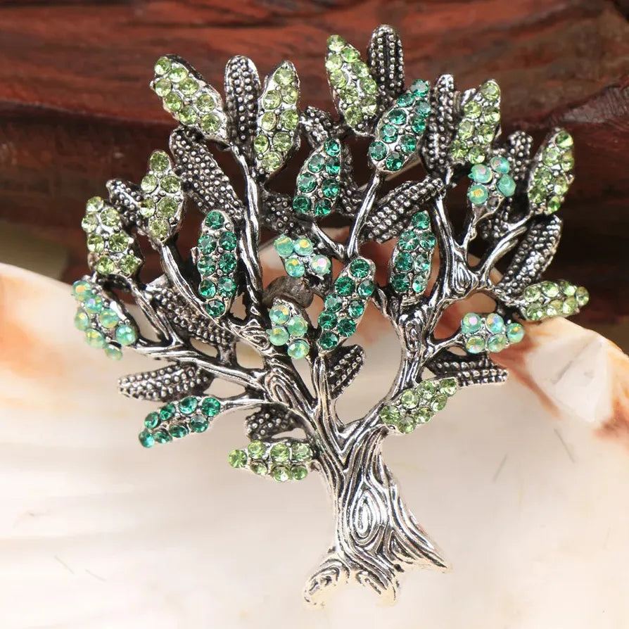 Luxury Classic Money Tree Brooch Elegant Gift for Men and Women