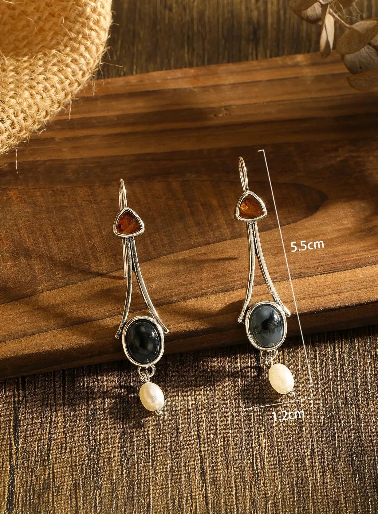 Silver Imitation Pearl Drop Earrings for Ladies and Girls Daily Party Jewelry