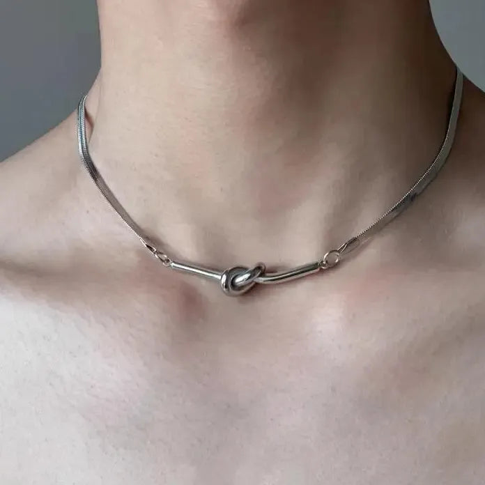 Gothic Twisted Snake Bone Chain Choker Necklace Punk Jewelry Fashion Accessory