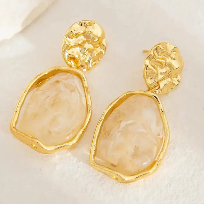 Korea Style Irregular Geometry Drop Earrings for Women Fashion Jewelry