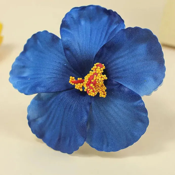 Bohemian Hawaiian Flower Hair Clip Alloy Floral Accessory for Women Girls