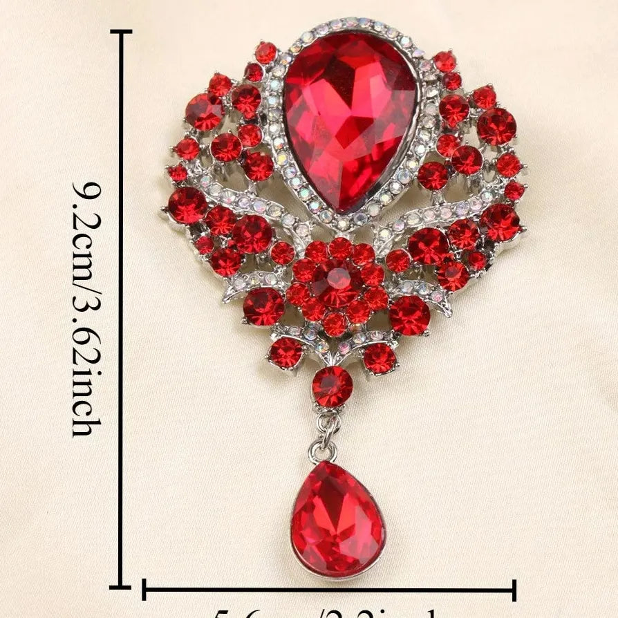 Classic Flower Fringe Brooch Wedding Gift for Men & Women