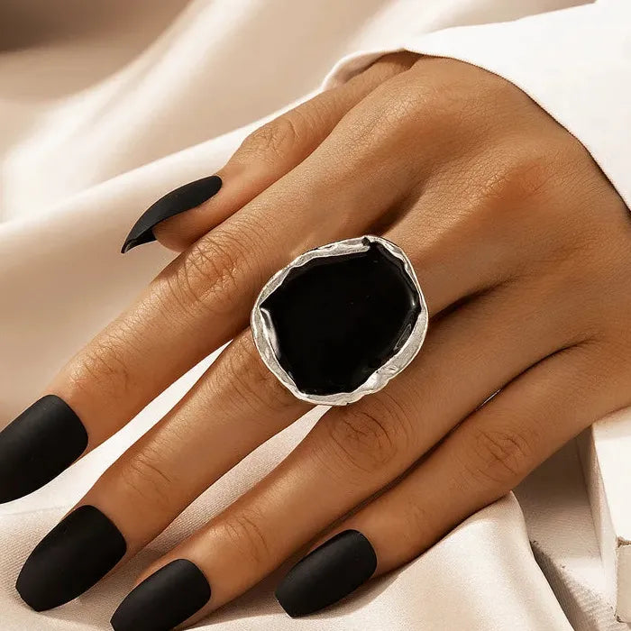 3Pcs Adjustable Geometric Metal Rings for Women Minimalist Gold Jewelry Set