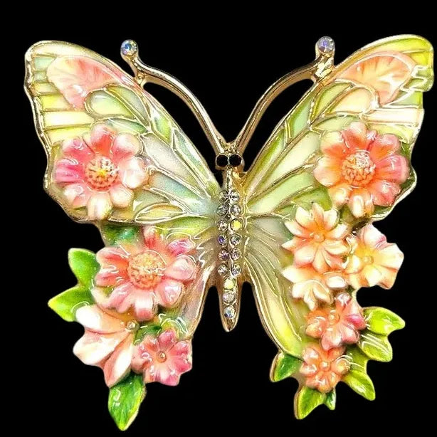 Luxury Colorful Butterfly Brooch for Men and Women Classic Style
