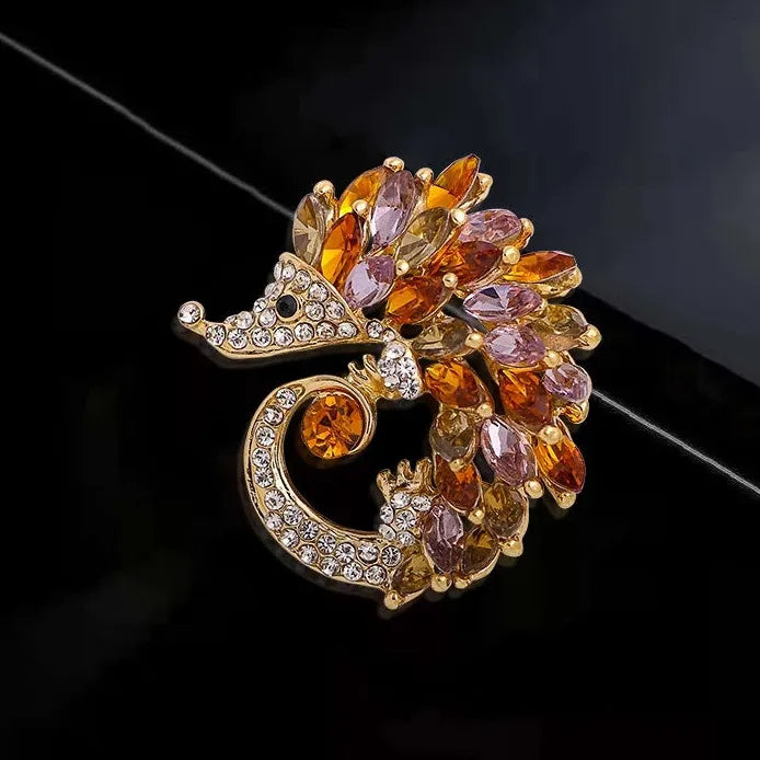 Luxury Hedgehog Brooch Classic Style Jewelry Gift for Men & Women