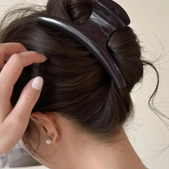Acrylic Super-Large Arc Hair Claw Clip for Women and Girls