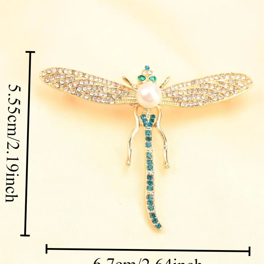 Luxury Dragonfly Brooch Jewelry Gift for Men & Women Classic Style