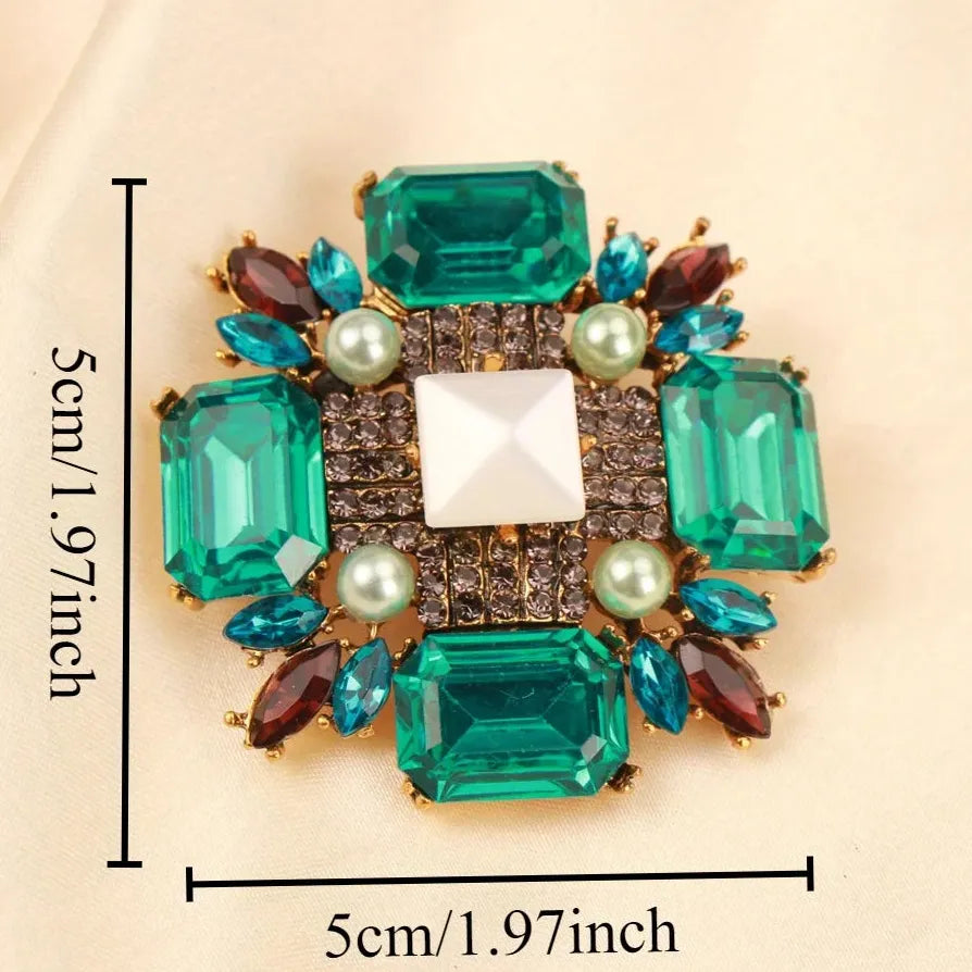 Luxury Cross Flower Brooch Pins for Men and Women Wedding Favors