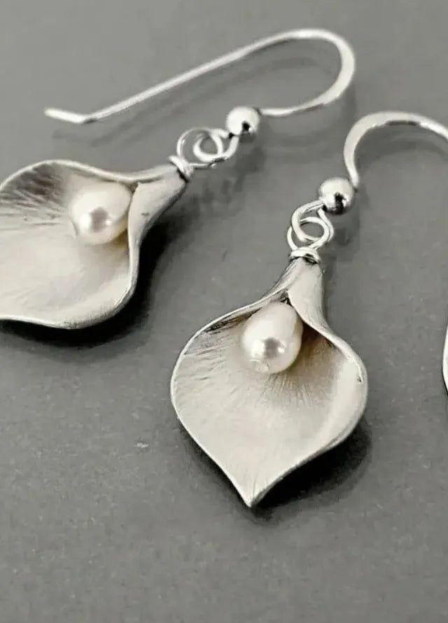Sweet Imitation Pearl Drop Earrings for Women Wedding Engagement Gift Zinc Alloy