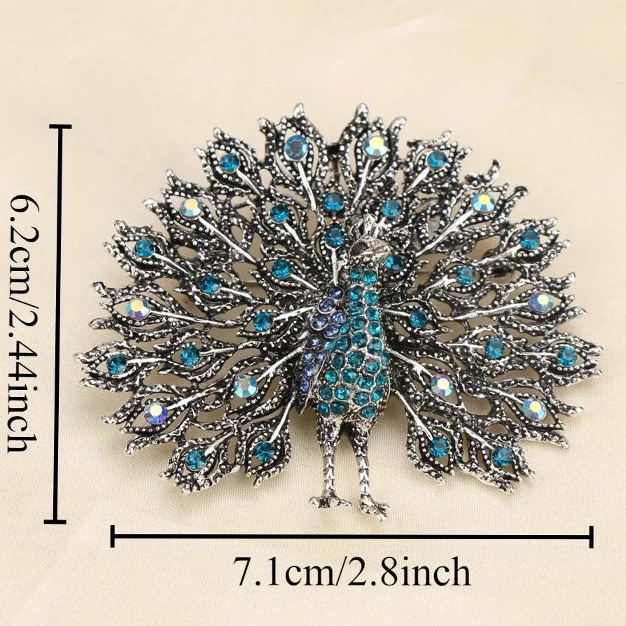 Luxury Peacock Brooch Elegant Gift for Men & Women Stylish Accessory