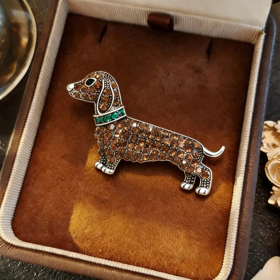 Luxury Classic Puppy Brooch Gift for Men and Women